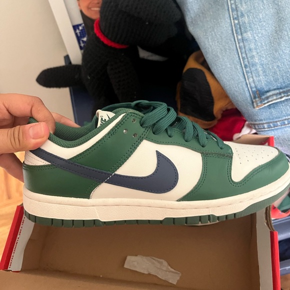 Nike Dunk Low Gorge Green Retro Navy - Picture 4 of 9